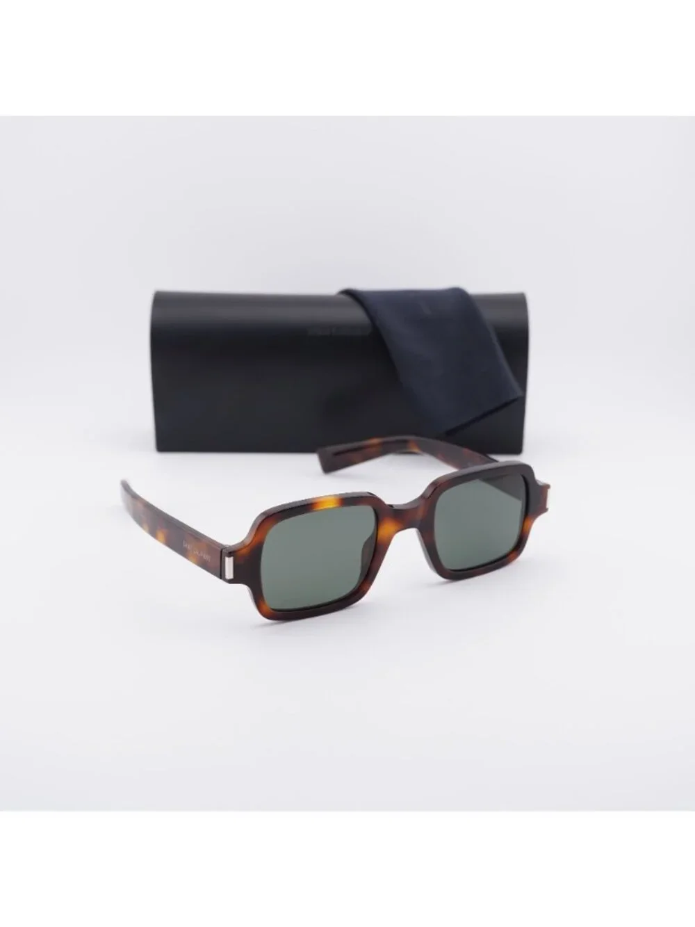 Saint Laurent SL720 003 Rectangle Sunglasses - Havana / Grey
